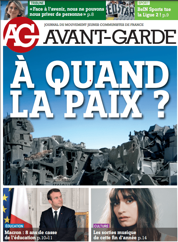 L'Avant Garde N°62 : À quand la paix ?