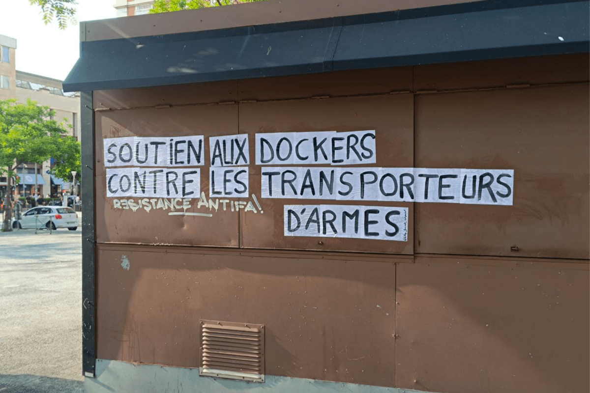 À Marseille, la CGT bloquent l’envoie d’armes à Israël