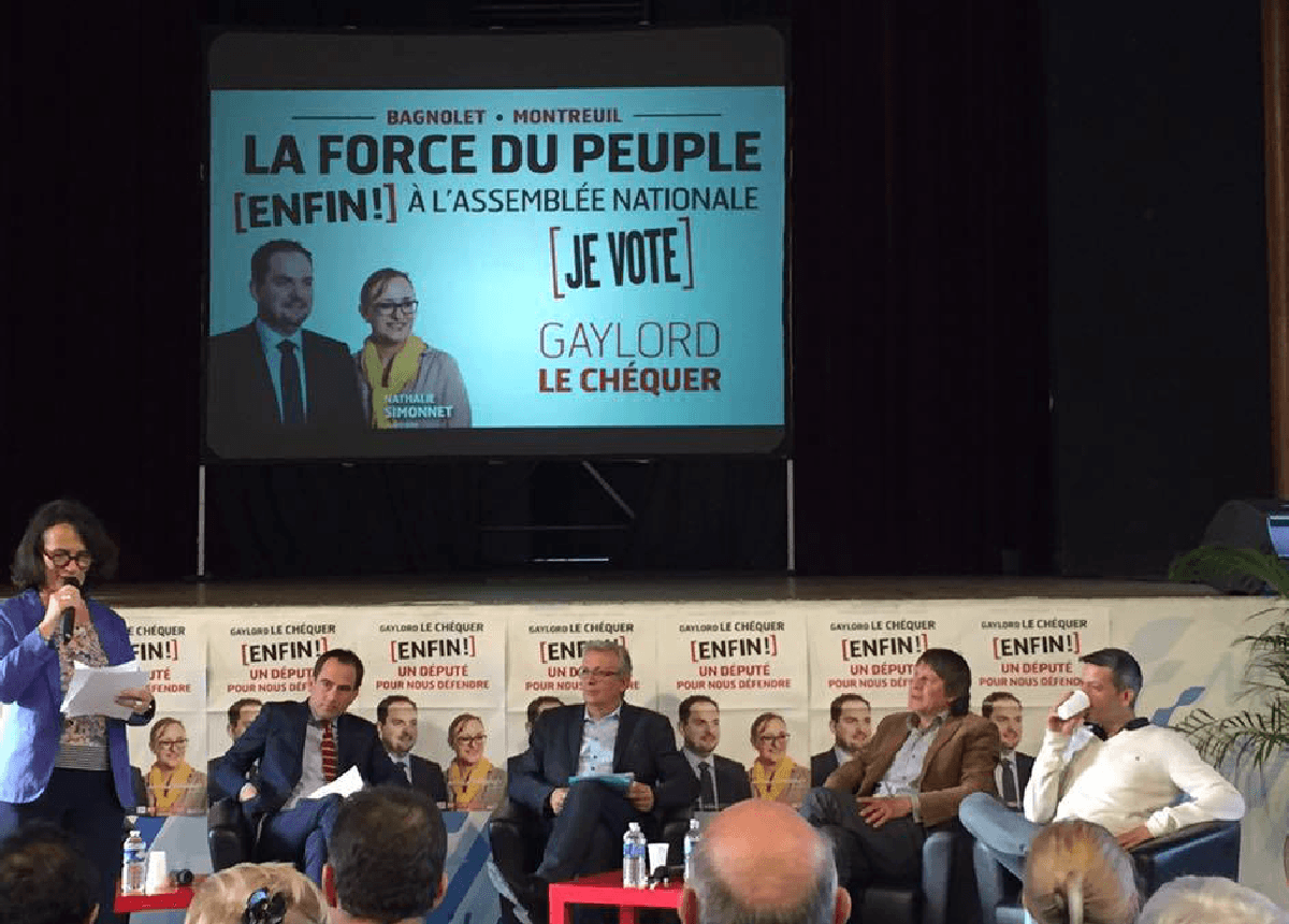 Reportage : au cœur du meeting de Gaylord Le Chéquer à Montreuil